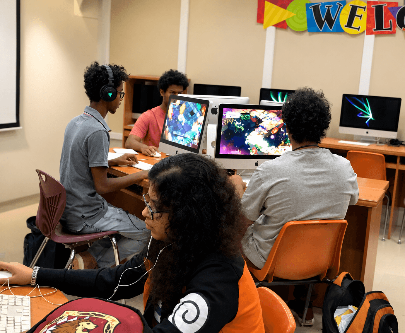 Students in Ms. Egbal's classroom